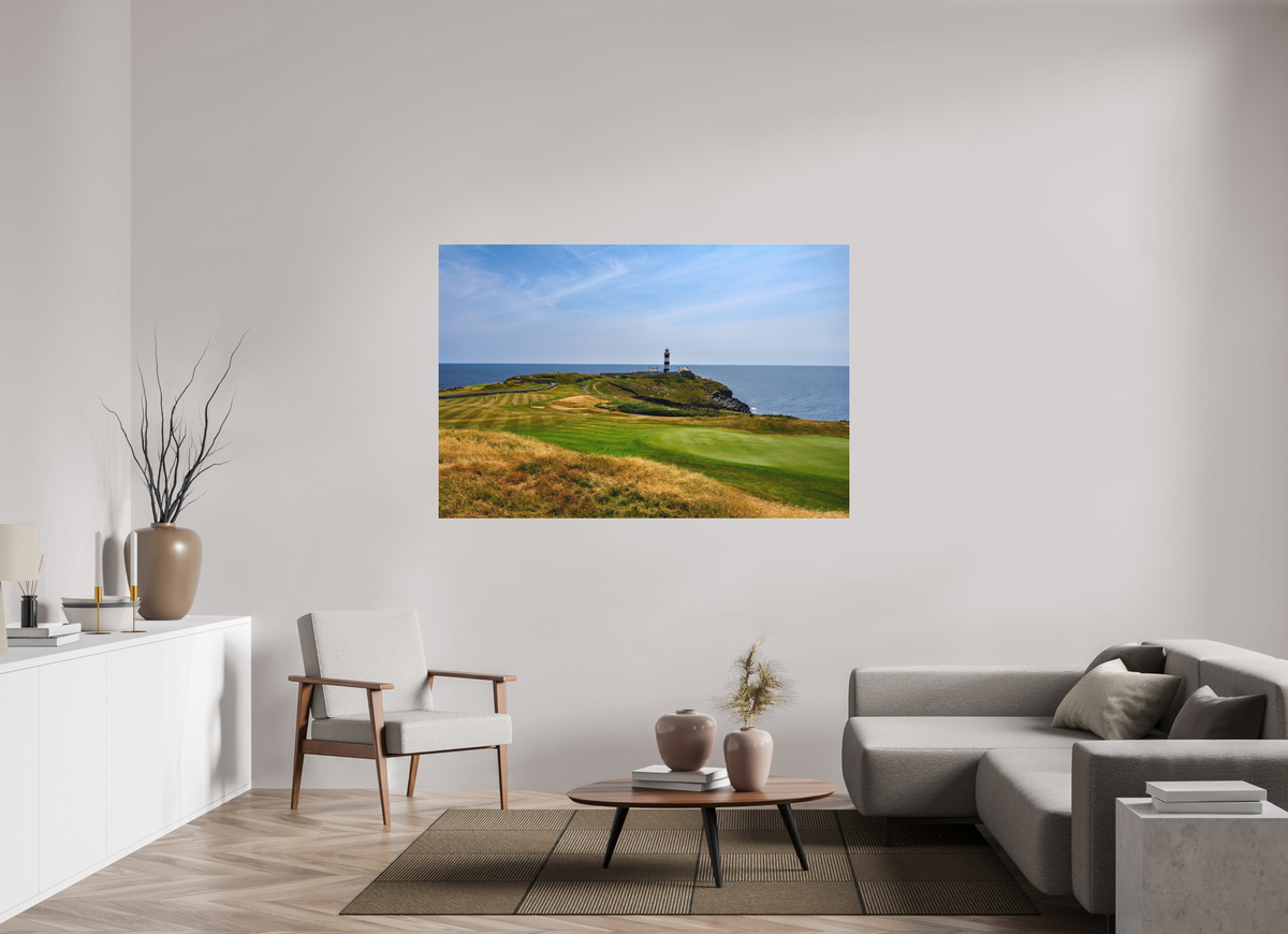 66 x 44″, Matte Acrylic Glass without frame Old Head golf course and lighthouse under acrylic glass
