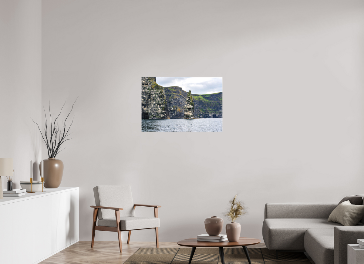 36 x 24″, Matte Canvas with wrapped edges - no frame Cliffs of Mohre on canvas