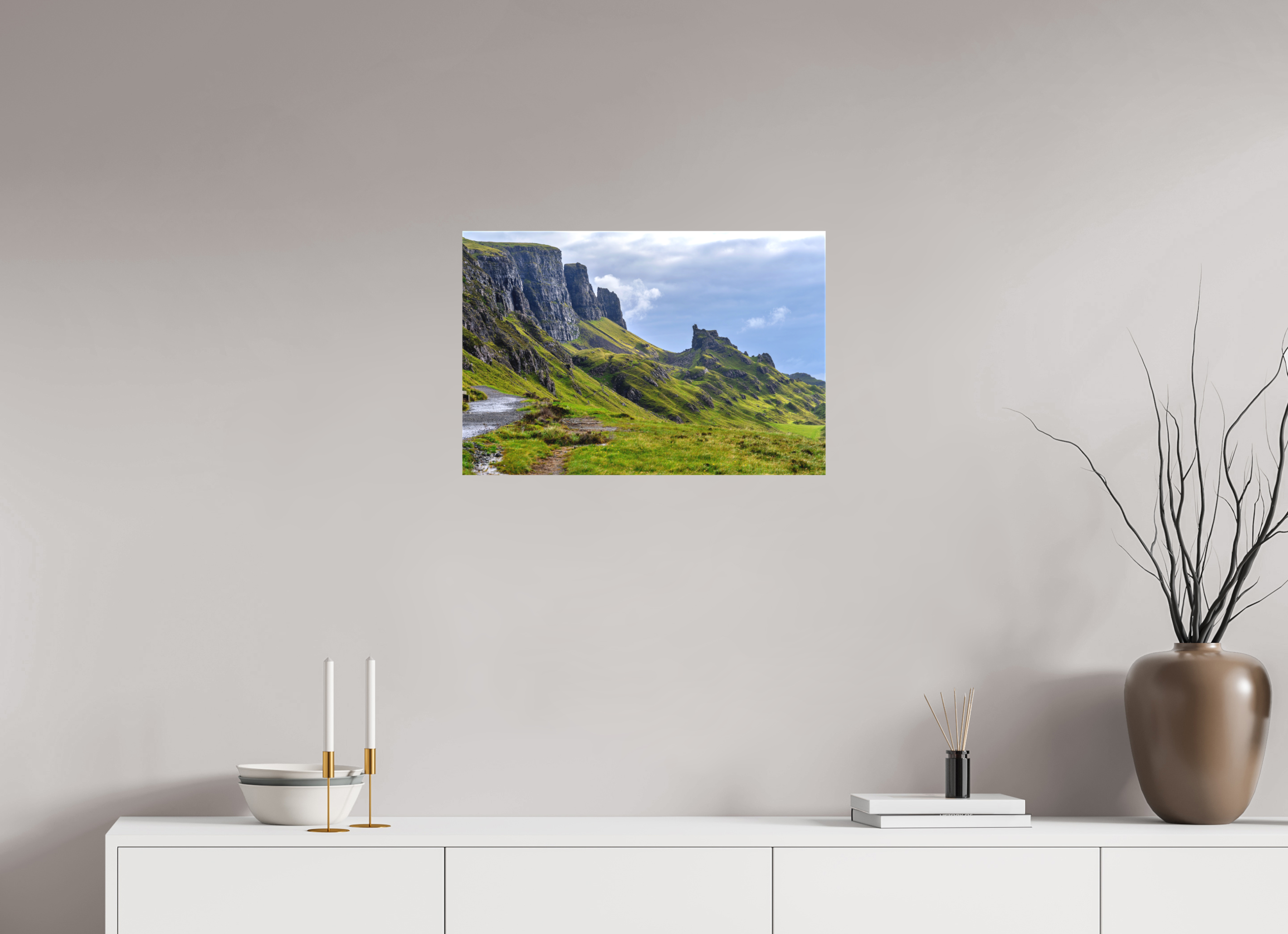 24 x 16″, Matte Canvas with wrapped edges - no frame The Quiraing on the Isle of Skye on canvas