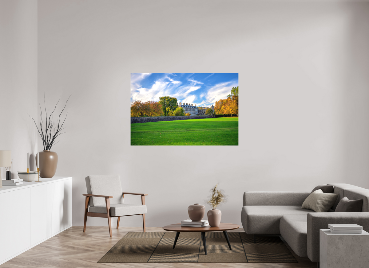 60 x 40″, Matte Canvas with wrapped edges - no frame Holyrood Palace at sunset on canvas