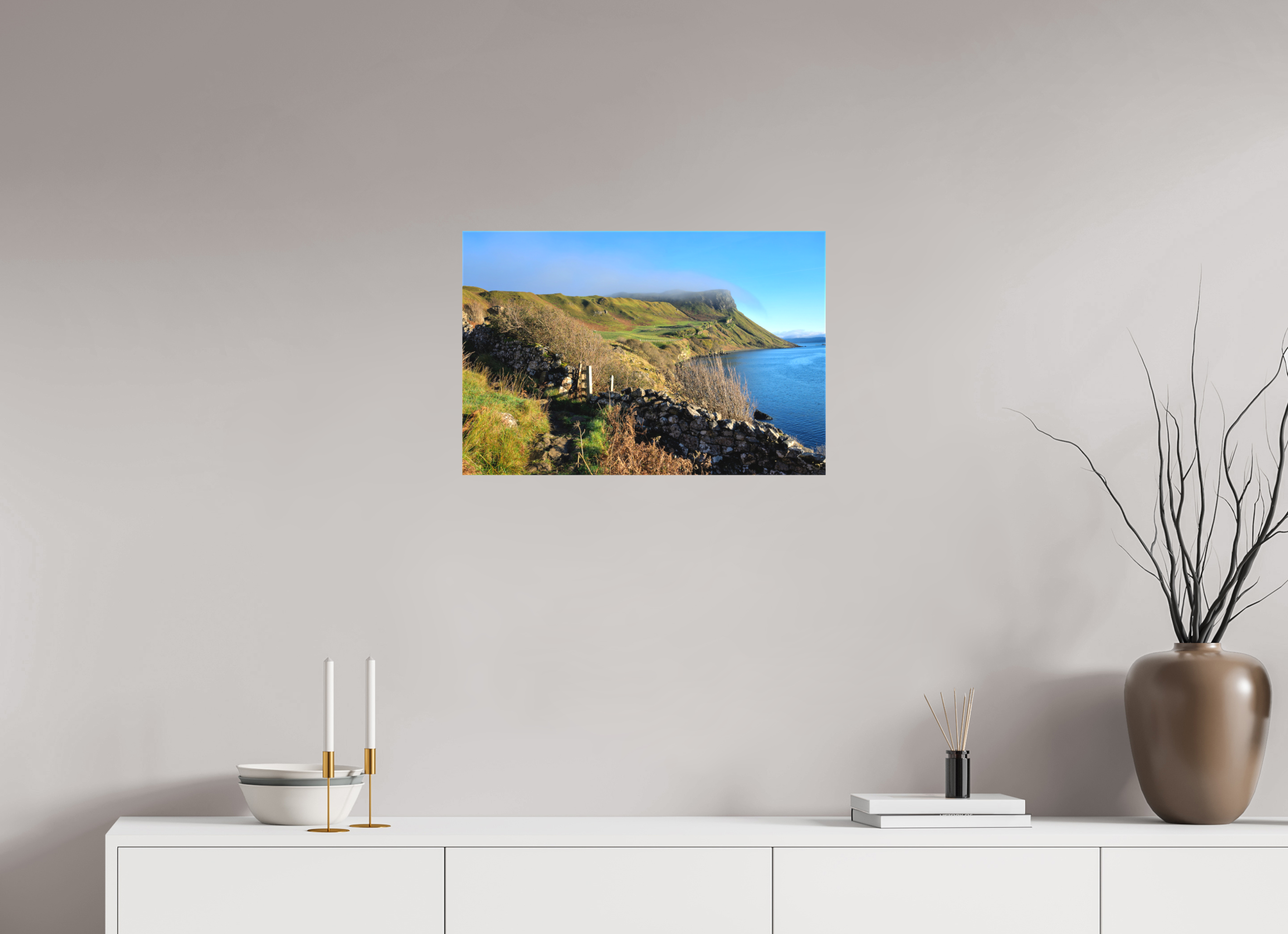 24 x 16″, Matte Canvas with wrapped edges - no frame Pathway on the Scorrybreac Circular on Canvas