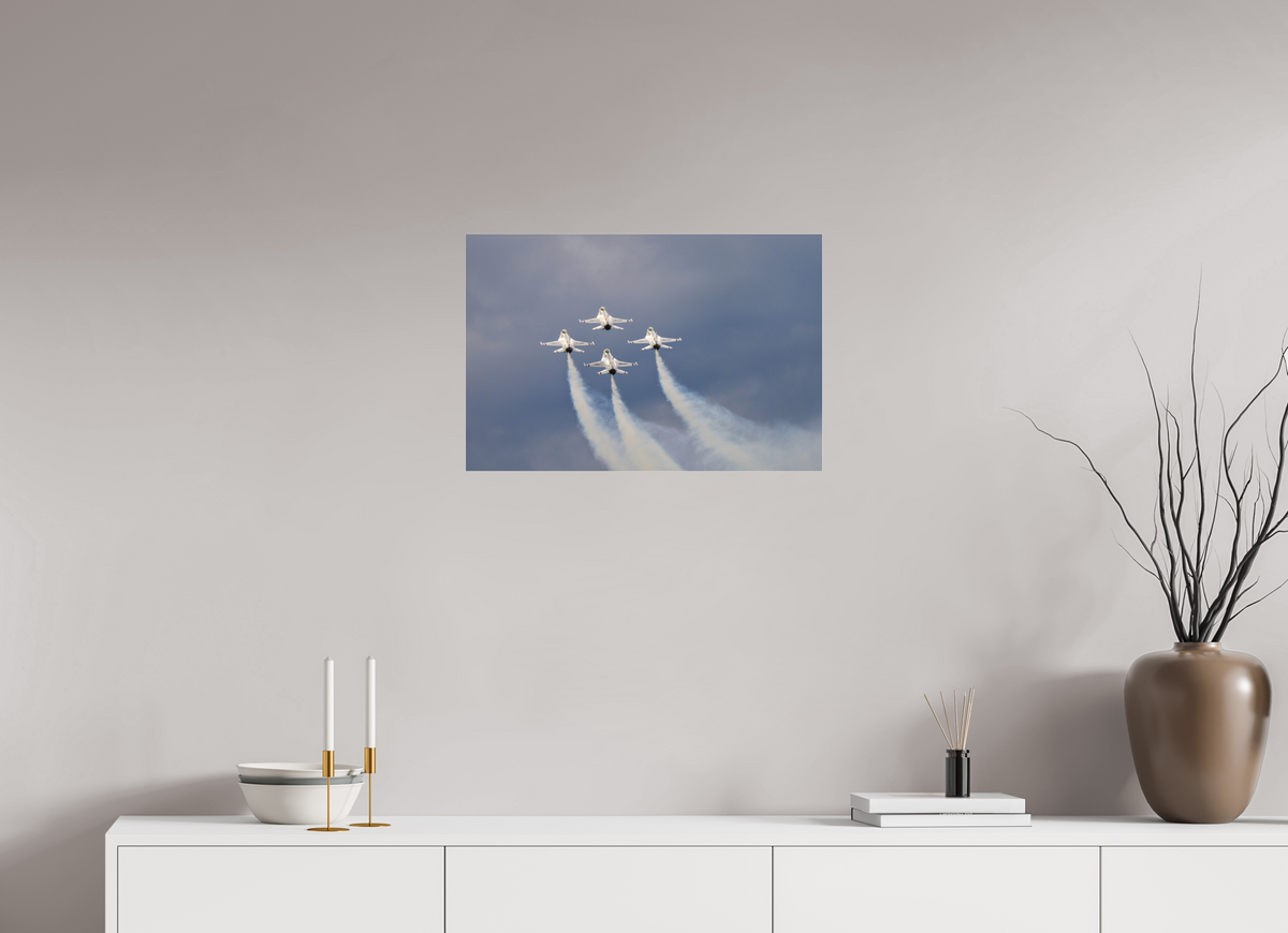 24 x 16″, Matte Acrylic Glass without frame F16 Thunderbirds Photo 11 under acrylic glass