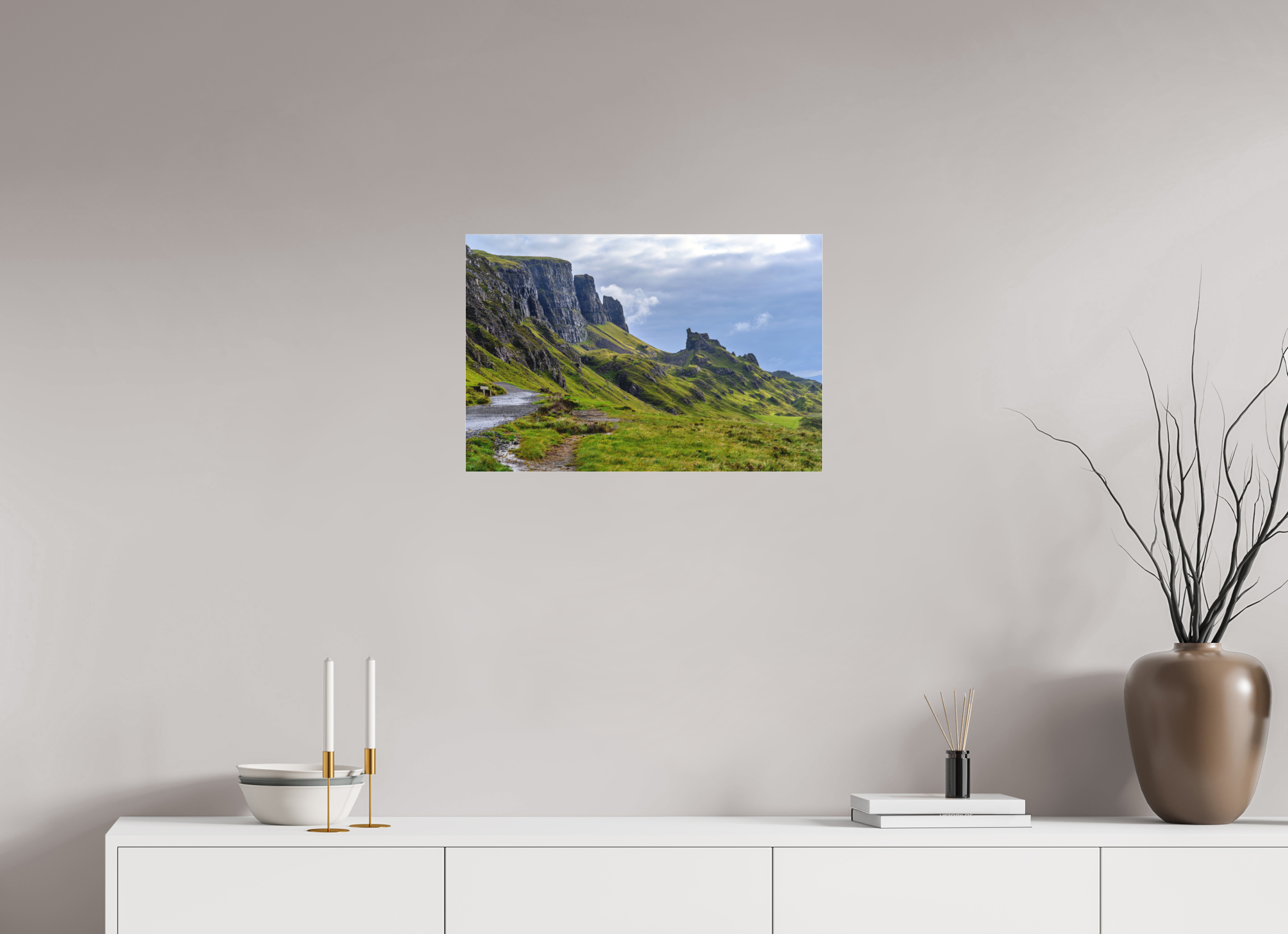 24 x 16″, Matte Acrylic Glass without frame The Quiraing on the Isle of Sky on Matte Acrylic Glass without frame
