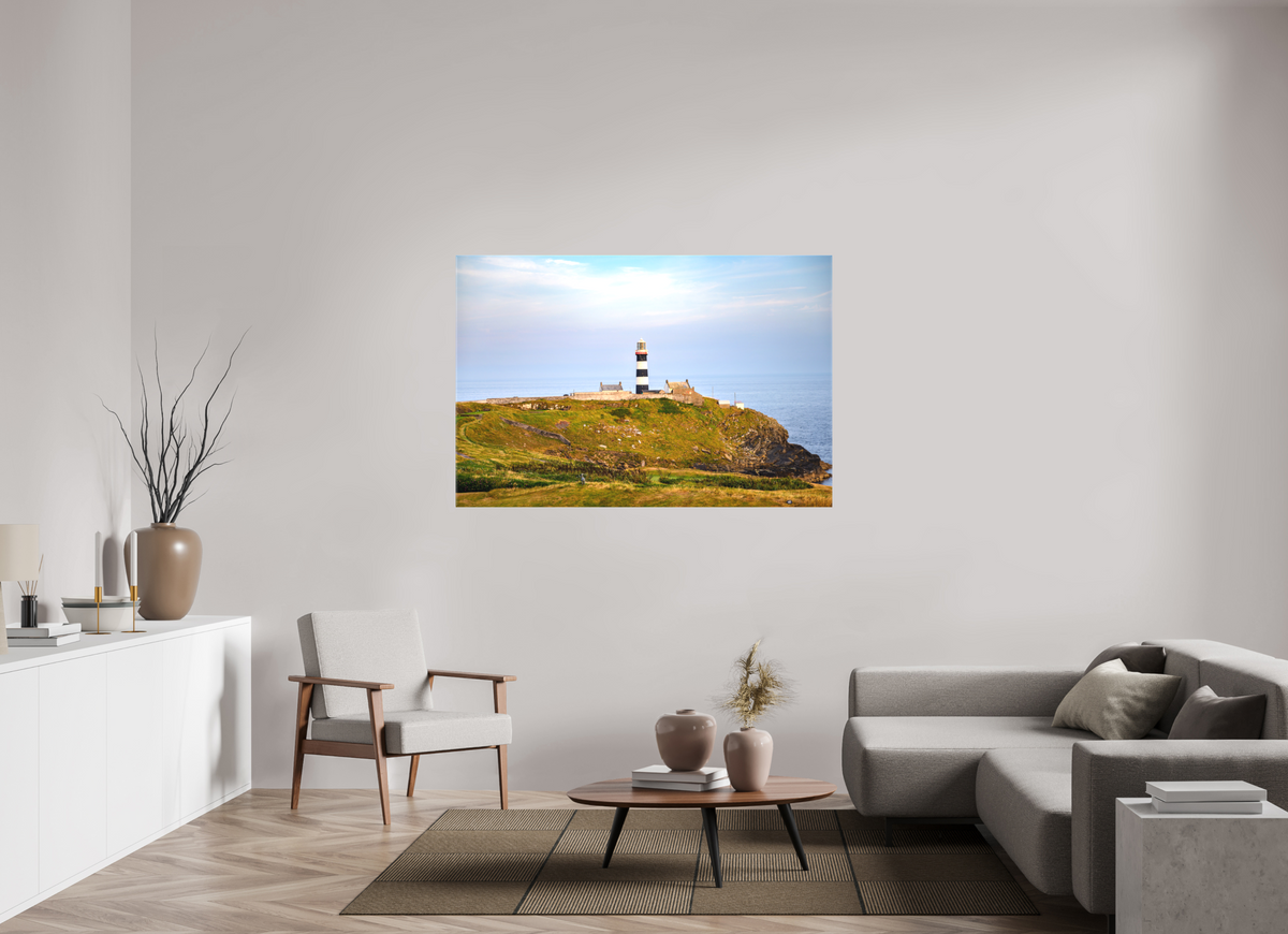 60 x 40″, Matte Canvas with wrapped edges - no frame Old Head Lighthouse at sunset on canvas