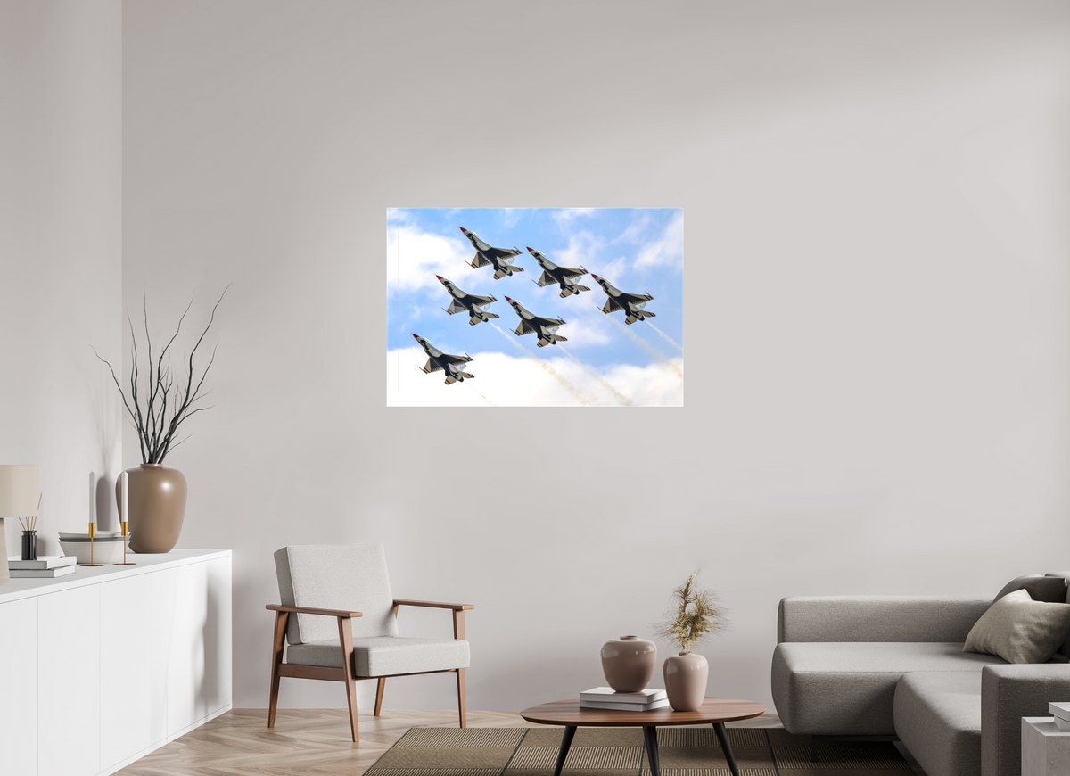 45 x 30″, Matte Canvas with wrapped edges - no frame F16 Thunderbirds Photo 10 on canvas