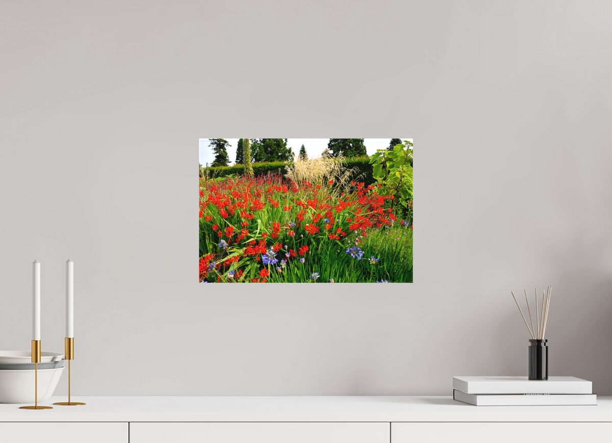 15 x 10″, Matte Canvas with wrapped edges - no frame Powerscourt Gardens B on canvas