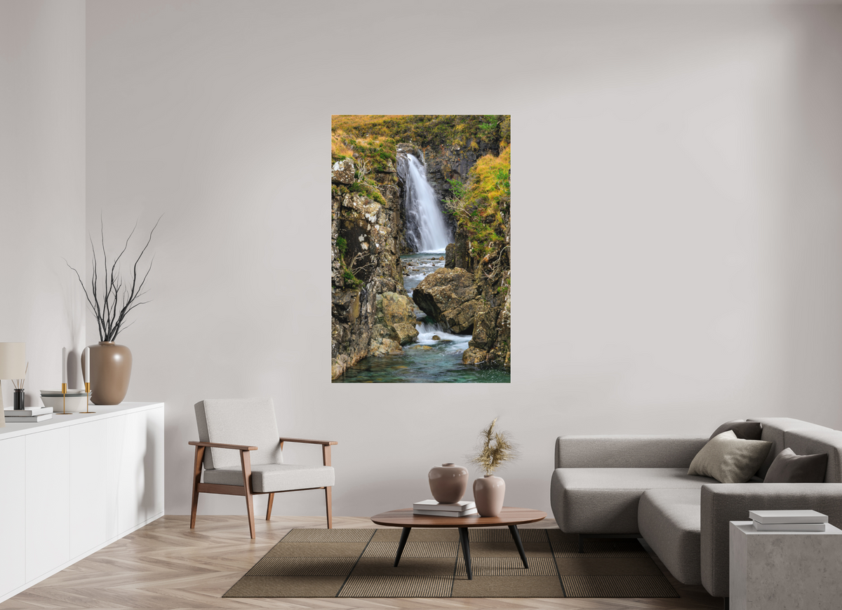 44 x 66″, Matte Acrylic Glass without frame Fairy Pools Waterfall on Matte Acrylic Glass without frame