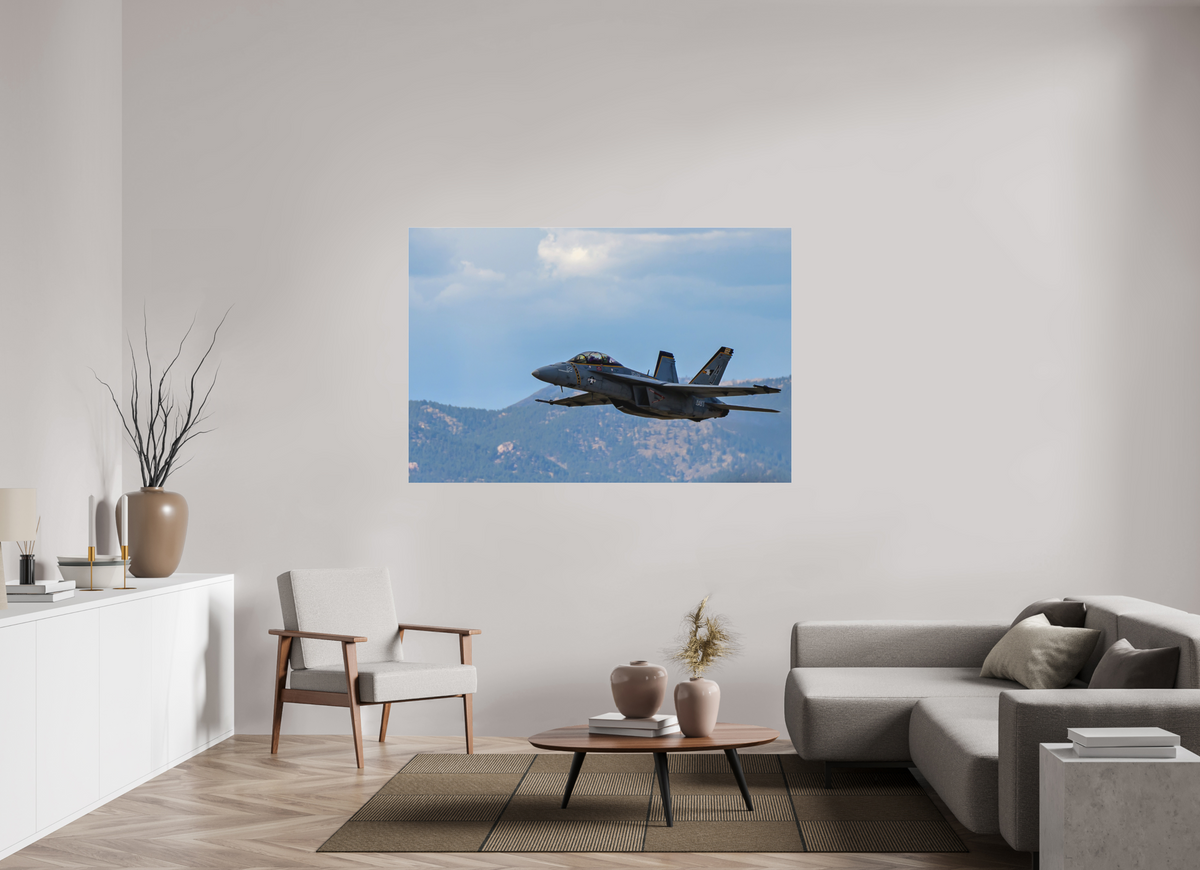 66 x 44″, Matte Acrylic Glass without frame F18A Super Hornet Photo 2 under acrylic glass