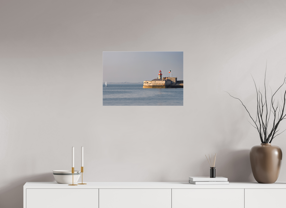 24 x 16″, Matte Canvas with wrapped edges - no frame Dun Laoghaire Lighthouse at sunset