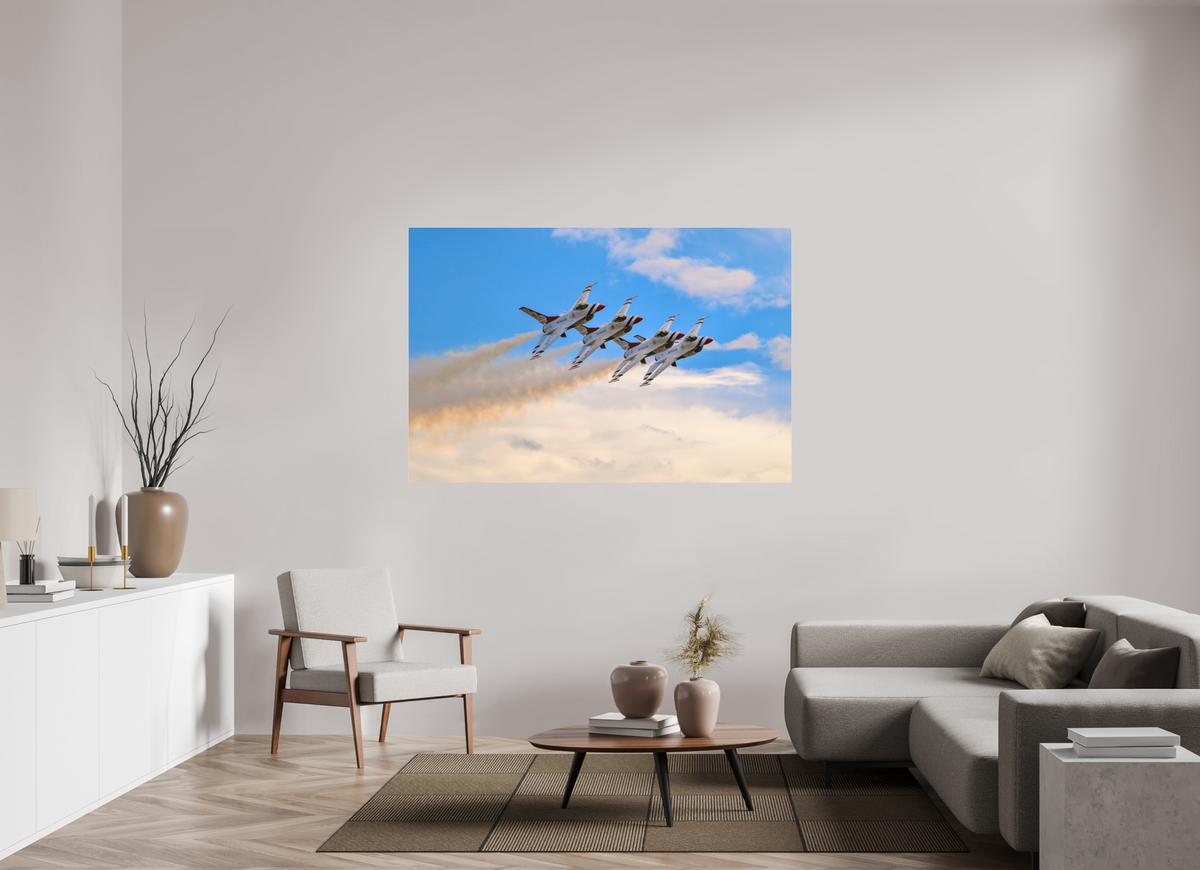 66 x 44″, Matte Acrylic Glass without frame F16 Thunderbirds Photo 3 under acrylic glass