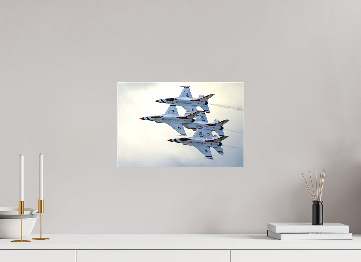 15 x 10″, Matte Canvas with wrapped edges - no frame F16 Thunderbirds Photo 1 on canvas