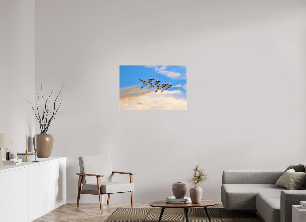 36 x 24″, Matte Acrylic Glass without frame F16 Thunderbirds Photo 3 under acrylic glass