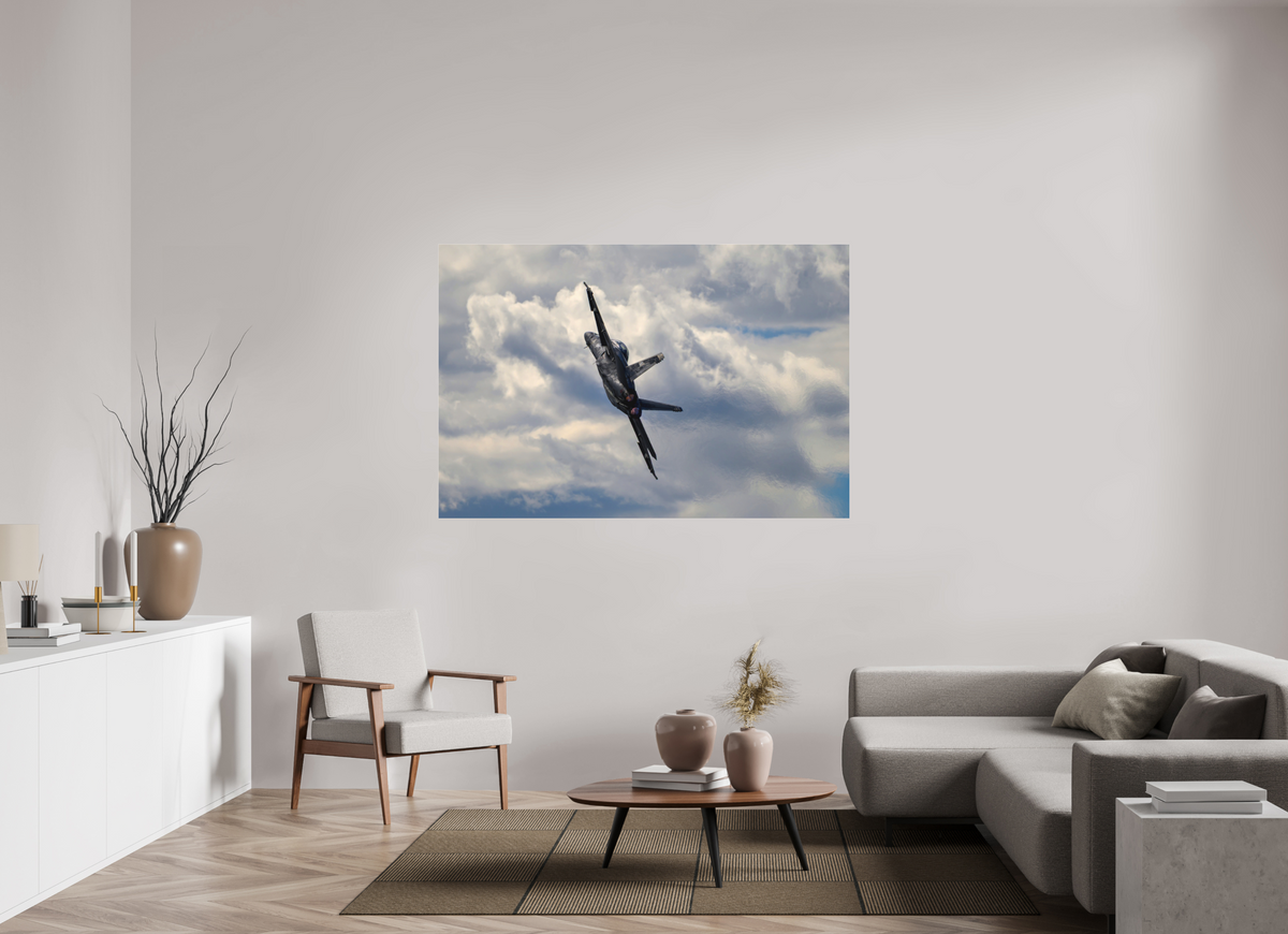66 x 44″, Matte Acrylic Glass without frame F18A Super Hornet under acrylic glass