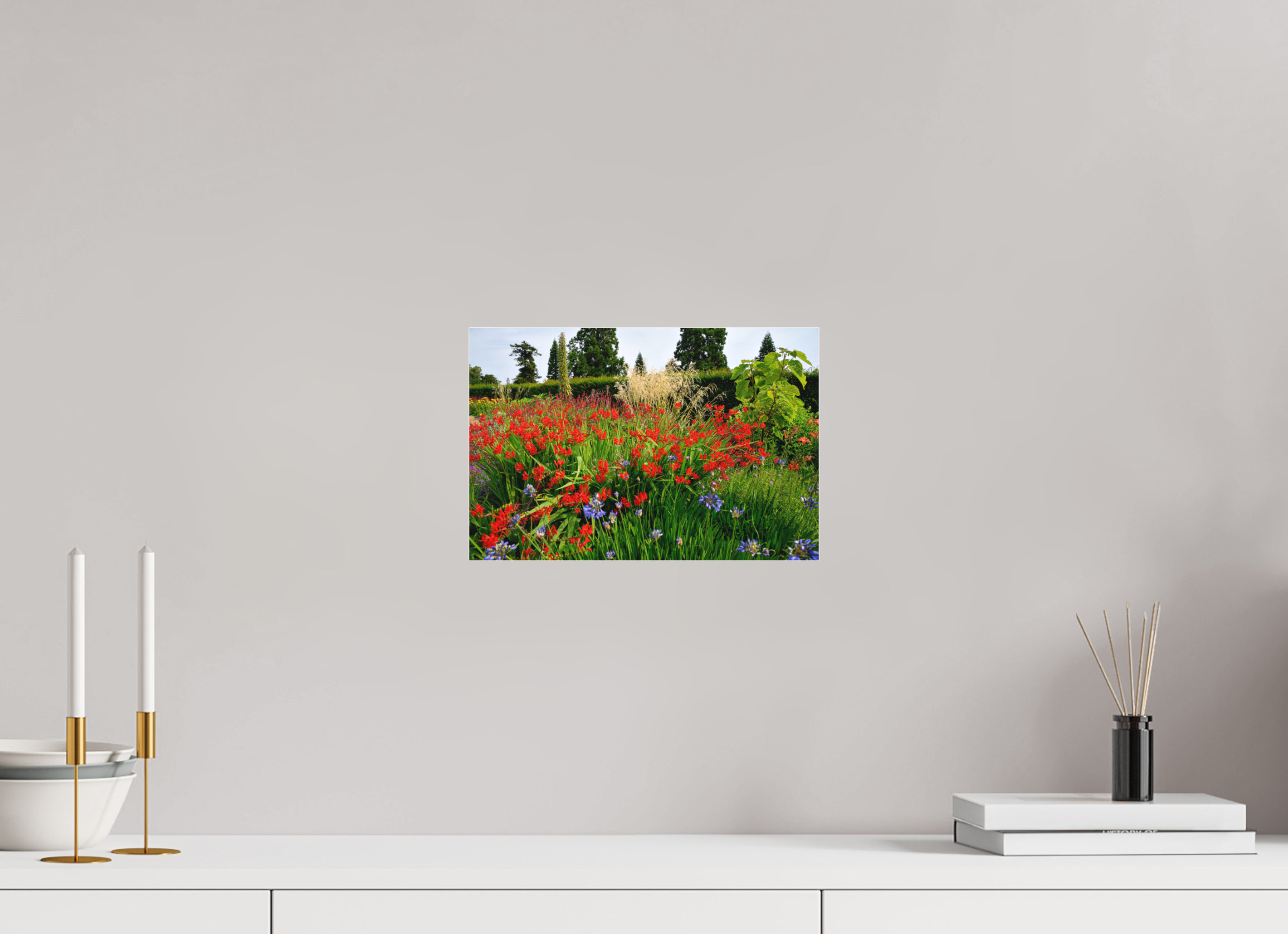 12 x 8″, Matte Acrylic Glass without frame Powerscourt Gardens B under acrylic glass