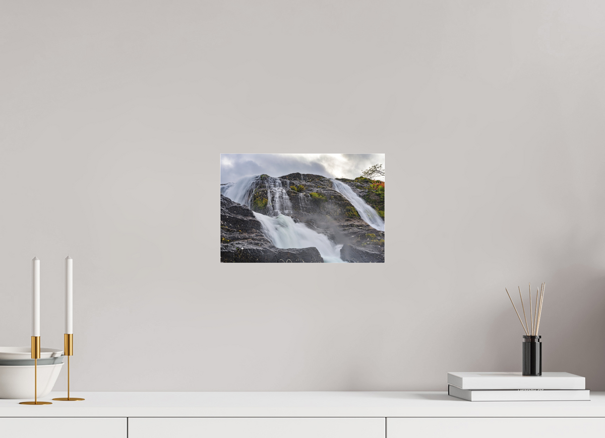 12 x 8″, Matte Acrylic Glass without frame Glencoe Waterfall on Matte Acrylic Glass without frame