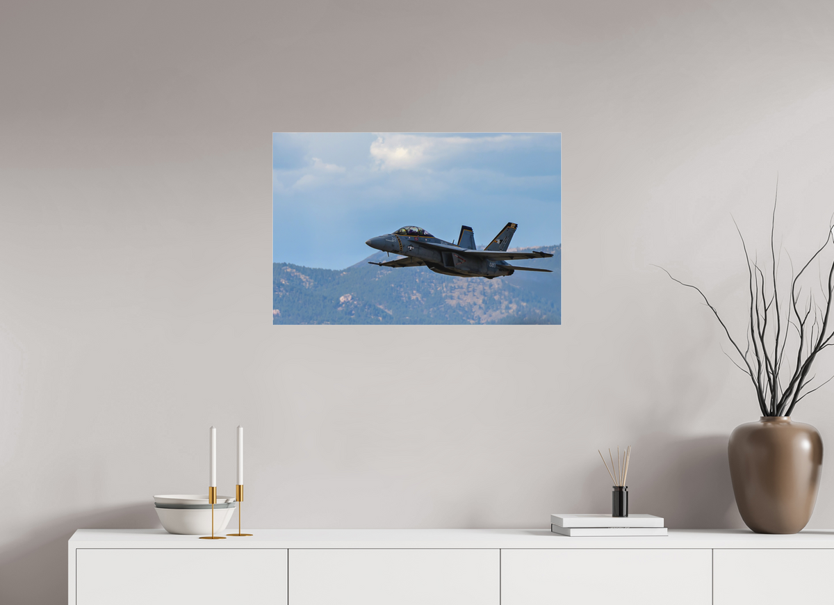 30 x 20″, Matte Acrylic Glass without frame F18A Super Hornet Photo 2 under acrylic glass