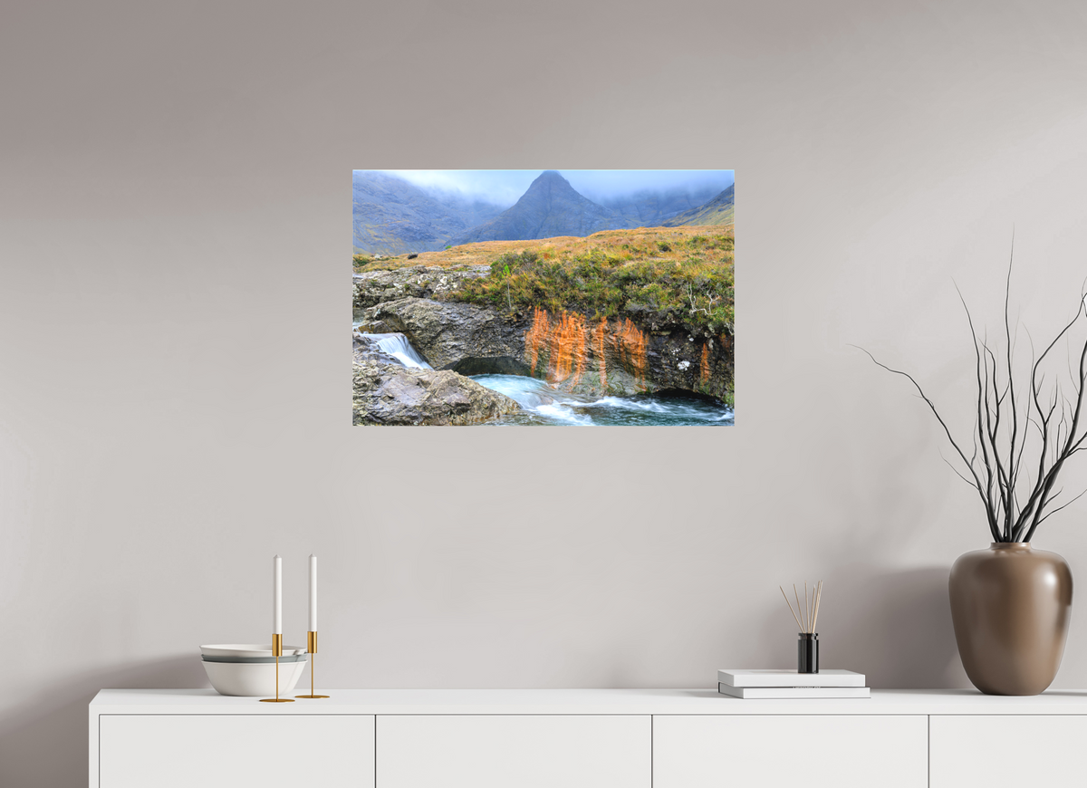 30 x 20″, Matte Canvas with wrapped edges - no frame Fairy Pools stream on Canvas