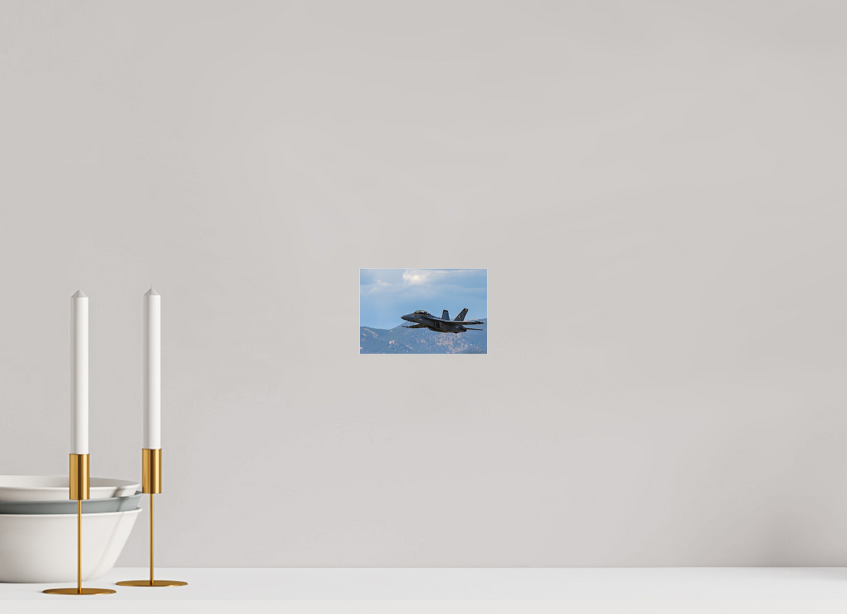 6 x 4″, Matte Acrylic Glass without frame F18A Super Hornet Photo 2 under acrylic glass