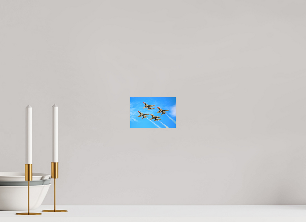 6 x 4″, Matte Acrylic Glass without frame F16 Thunderbirds Photo 2 under acrylic glass