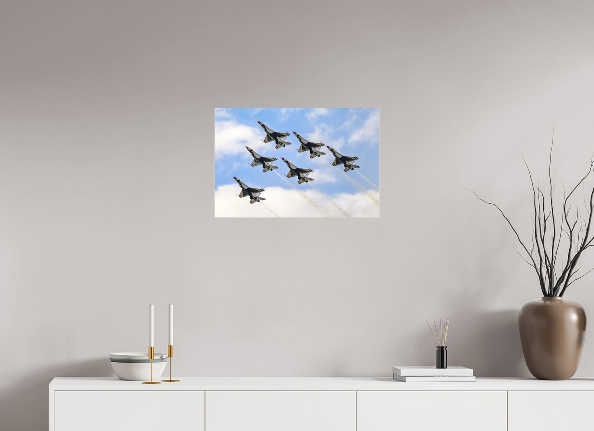 24 x 16″, Matte Acrylic Glass without frame F16 Thunderbirds Photo 10 under acrylic glass