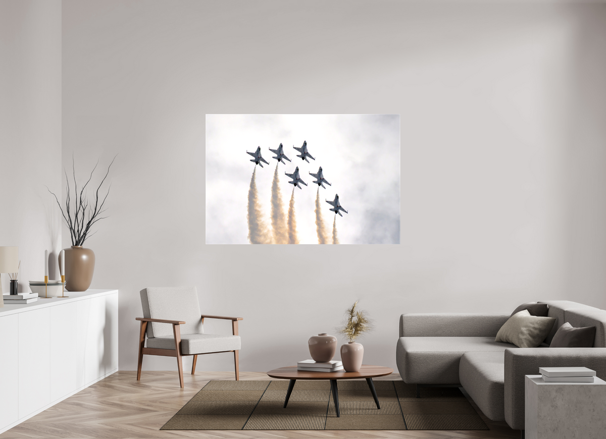 66 x 44″, Matte Canvas with wrapped edges - no frame F16 Thunderbirds Photo 9 on canvas