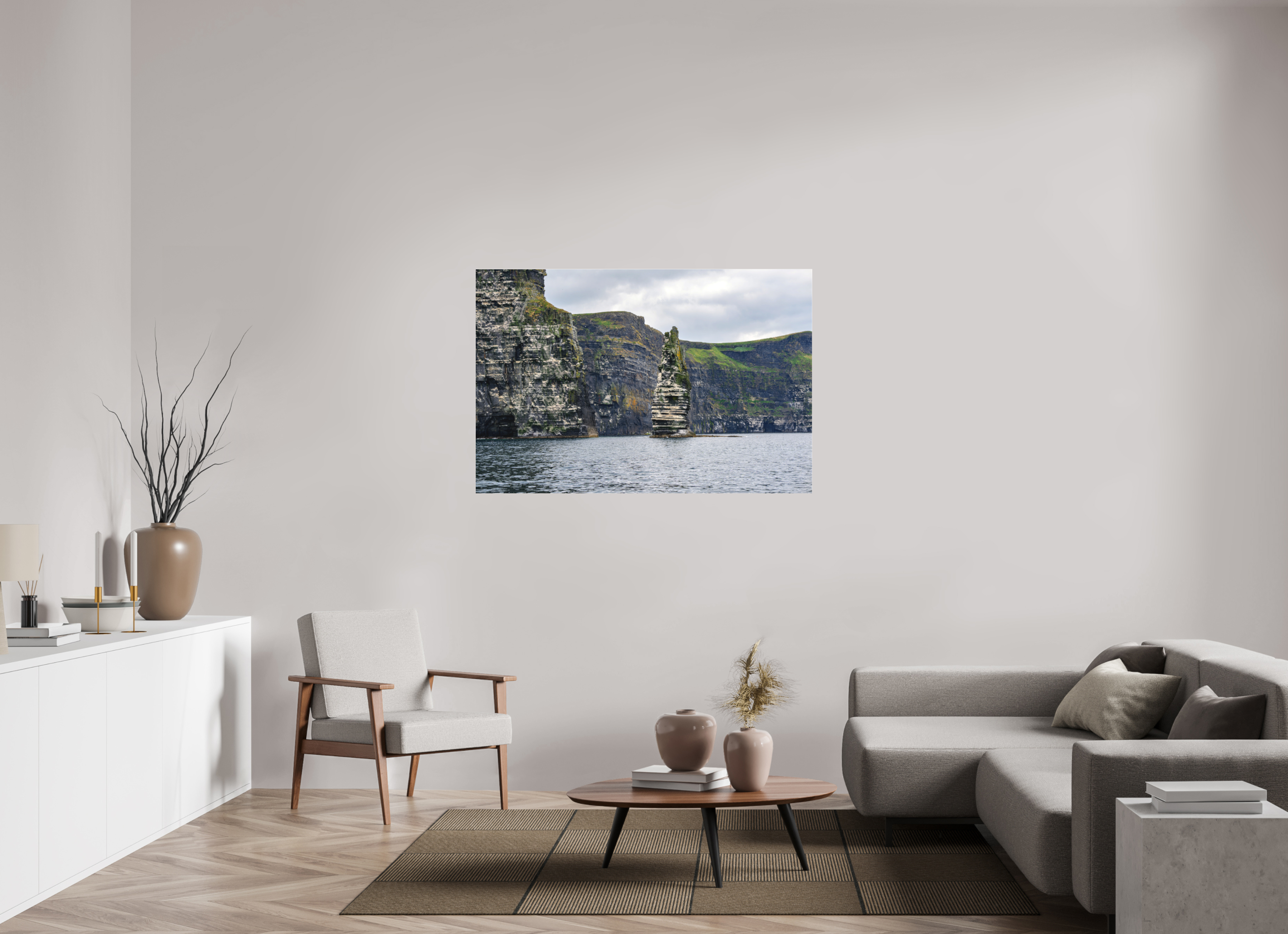 54 x 36″, Matte Acrylic Glass without frame Cliffs of Mohre under acrylic glass