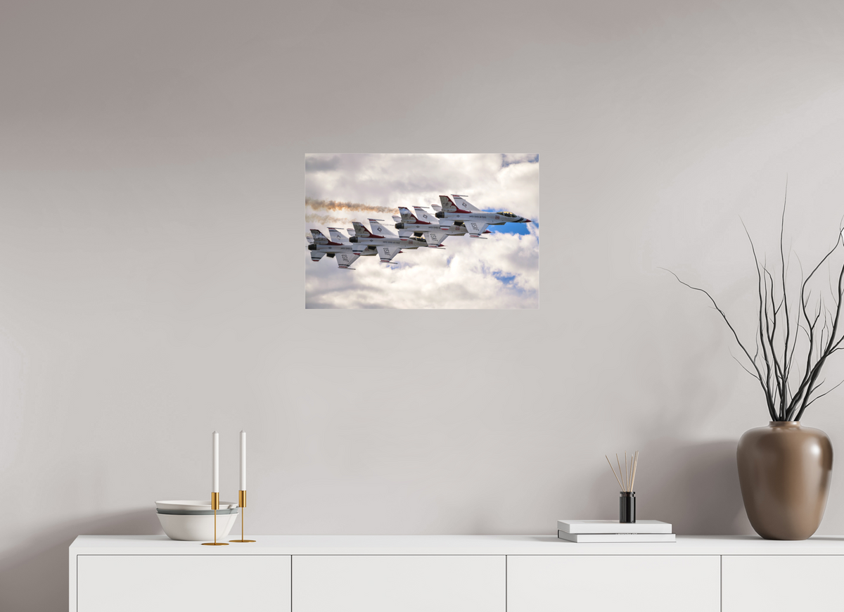 24 x 16″, Matte Acrylic Glass without frame F16 Thunderbirds Photo 8 under acrylic glass