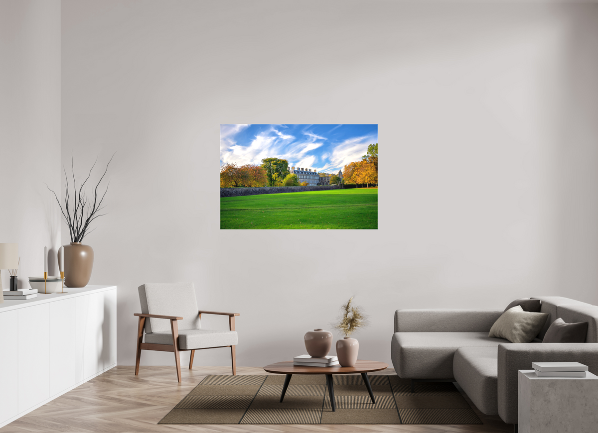 54 x 36″, Matte Canvas with wrapped edges - no frame Holyrood Palace at sunset on canvas