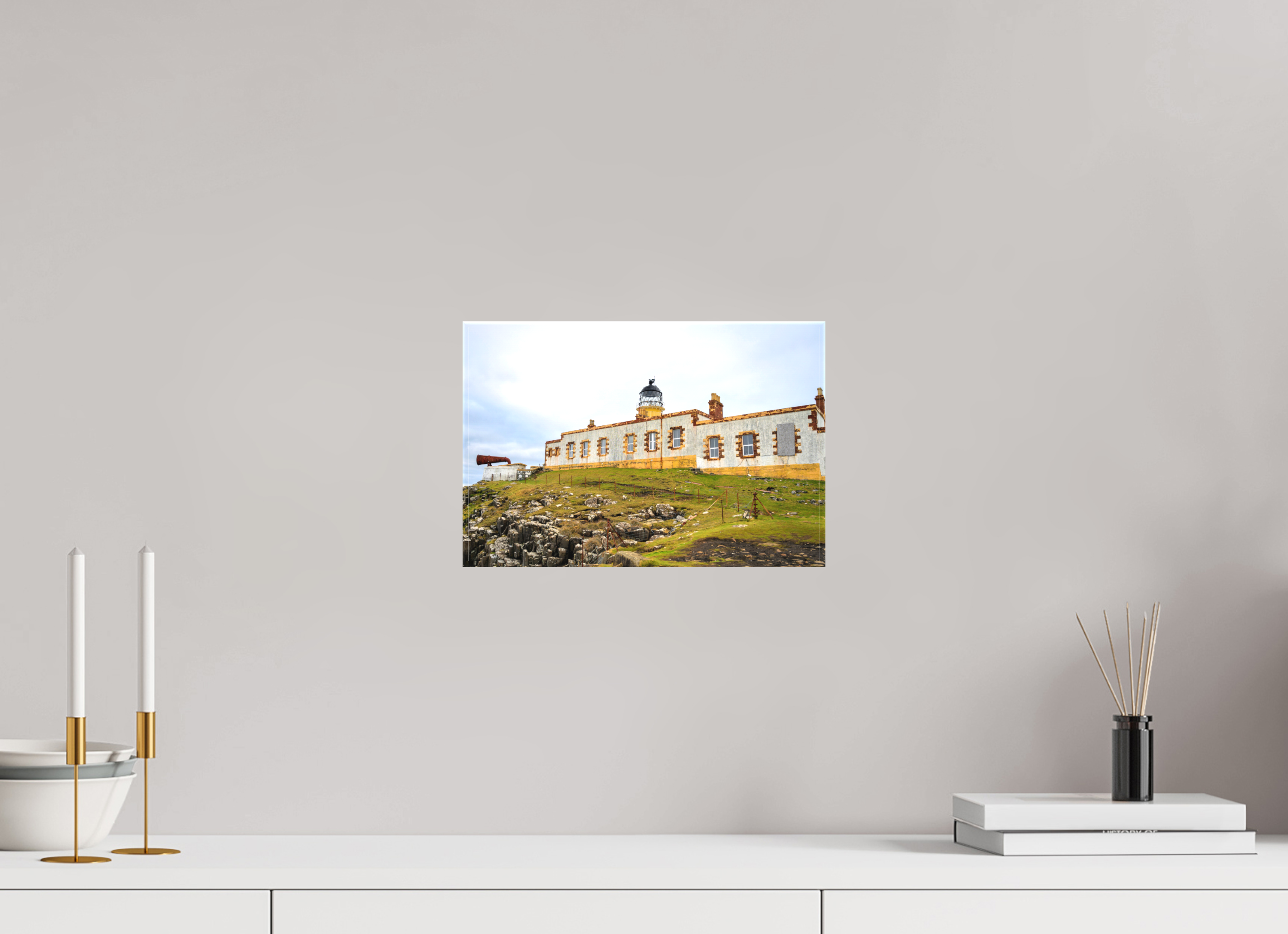 12 x 8″, Matte Canvas with wrapped edges - no frame Neist Point Lighthouse on canvas