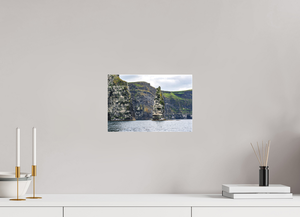 12 x 8″, Matte Canvas with wrapped edges - no frame Cliffs of Mohre on canvas