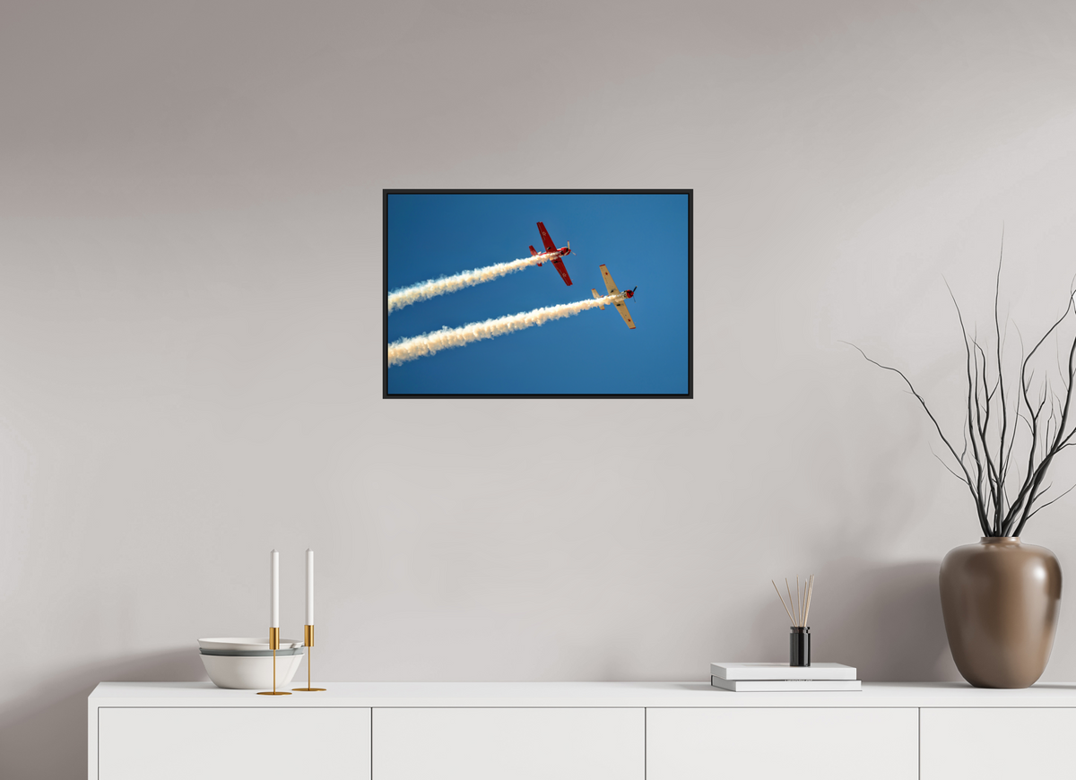 24 x 16″, Acrylic Glass Black matt .24" frame Yak 50 - Photo 2 - under acrylic glass with black frame