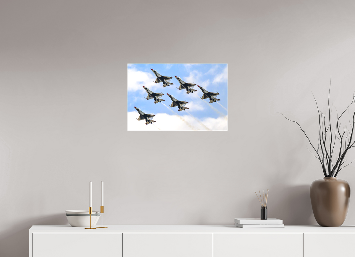 24 x 16″, Matte Canvas with wrapped edges - no frame F16 Thunderbirds Photo 10 on canvas