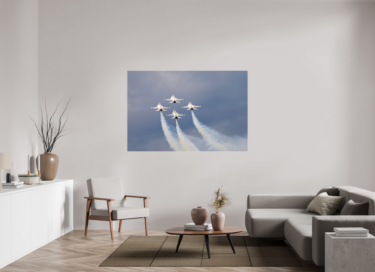 66 x 44″, Matte Canvas with wrapped edges - no frame F16 Thunderbirds Photo 11 on canvas