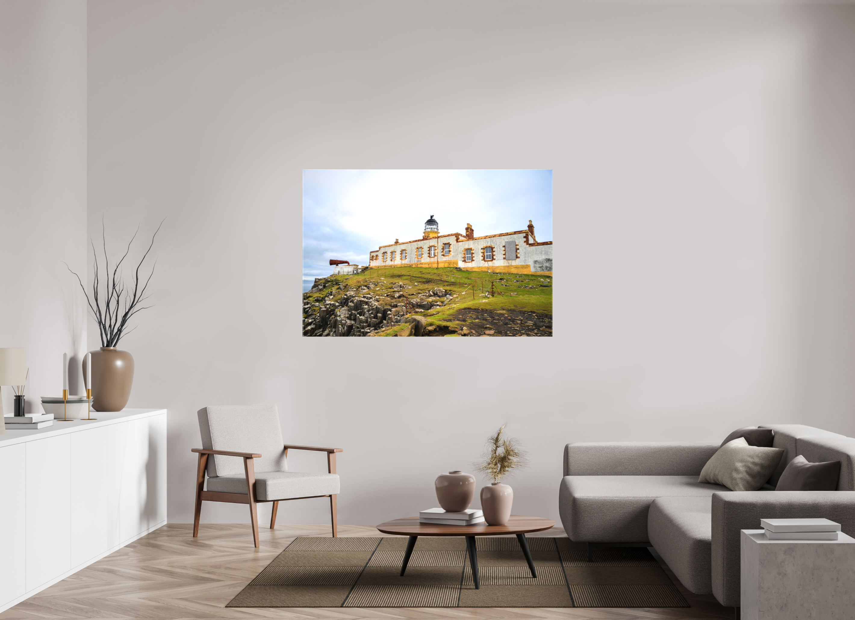 60 x 40″, Matte Canvas with wrapped edges - no frame Neist Point Lighthouse on canvas