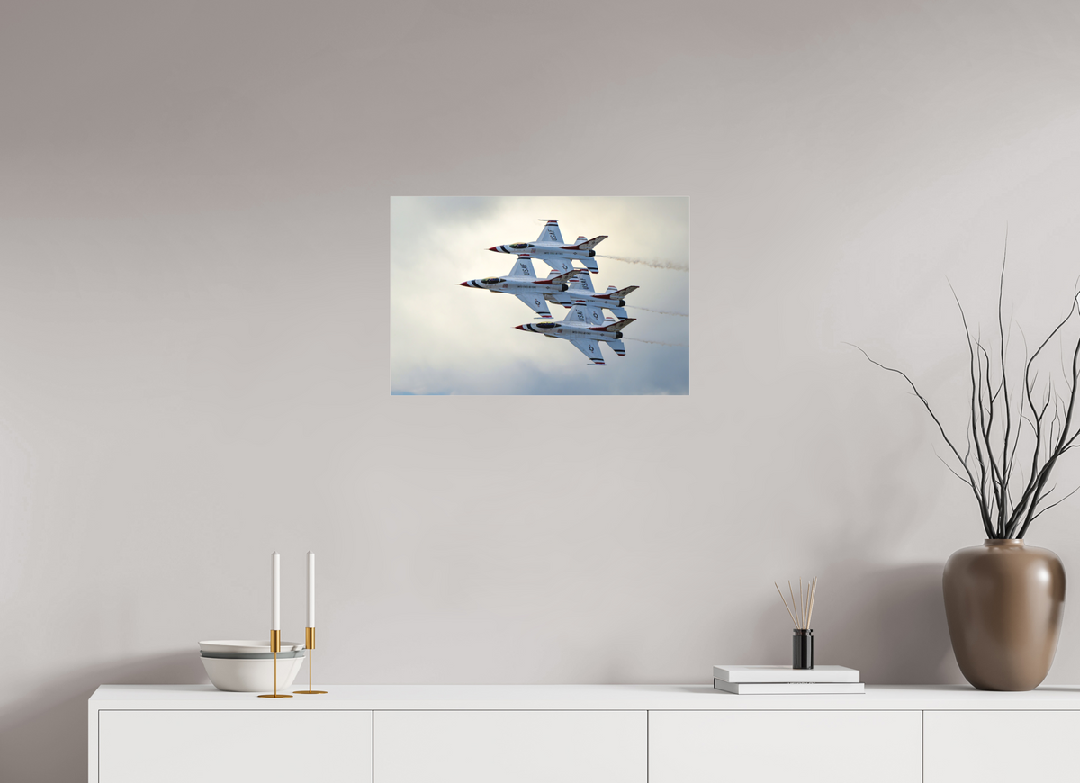 24 x 16″, Matte Acrylic Glass without frame F16 Thunderbirds Photo 1 under acrylicglass