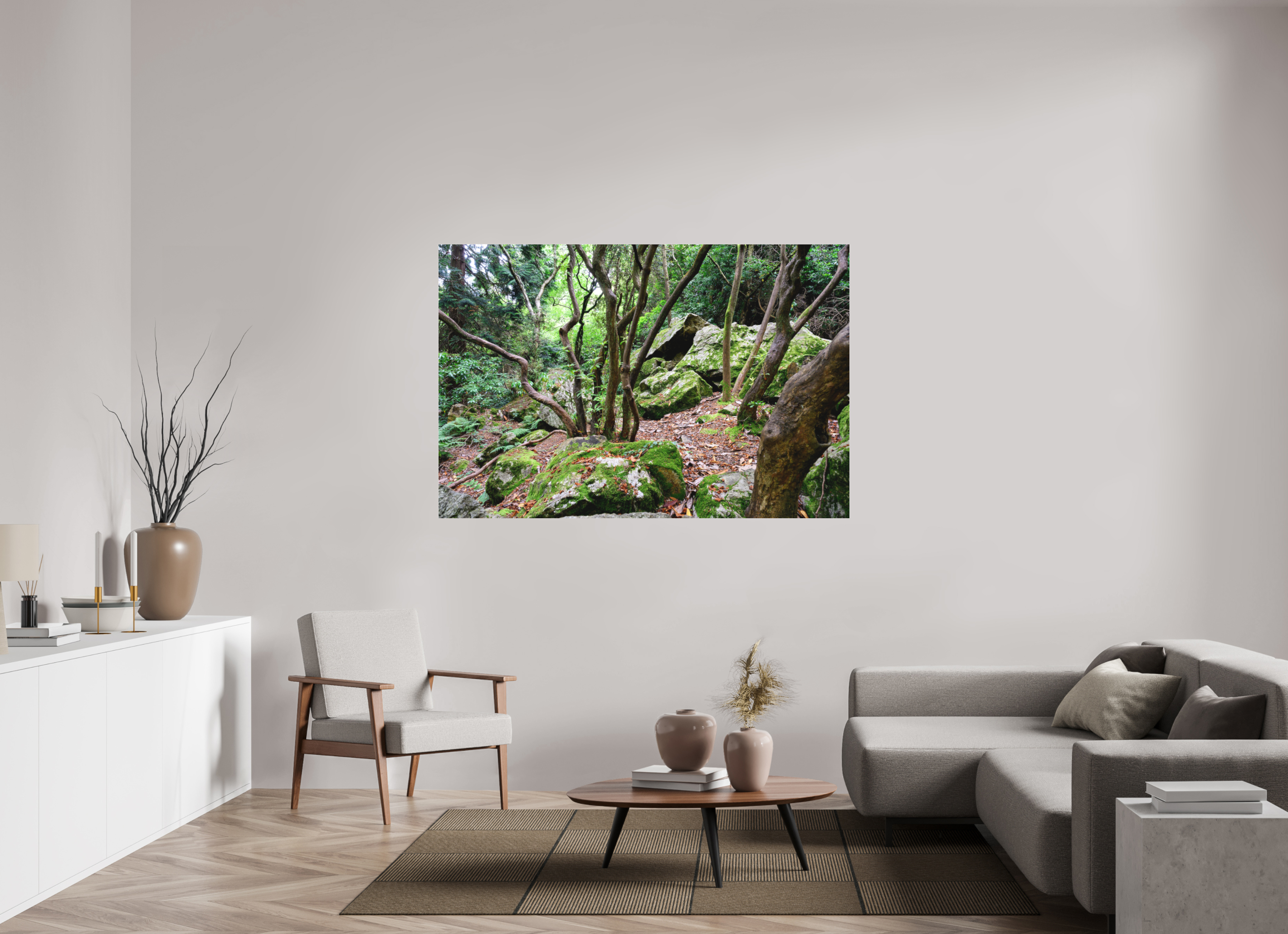 66 x 44″, Matte Acrylic Glass without frame Enchanted forest near Howth under acrylic glass