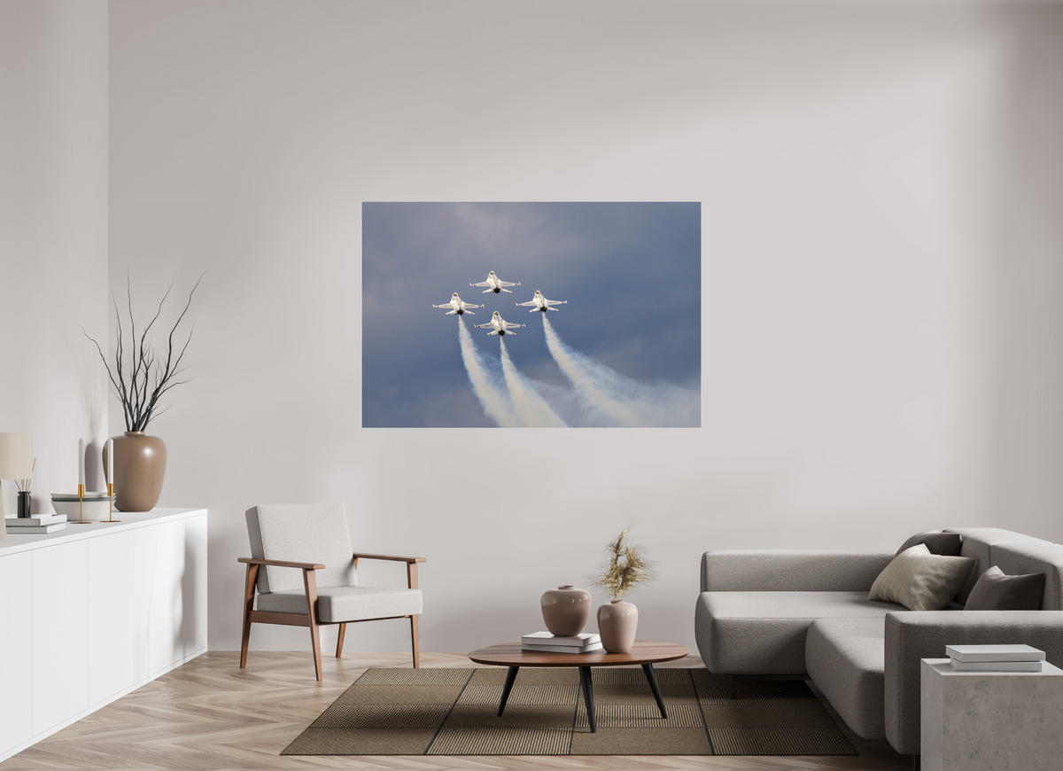 66 x 44″, Matte Acrylic Glass without frame F16 Thunderbirds Photo 11 under acrylic glass