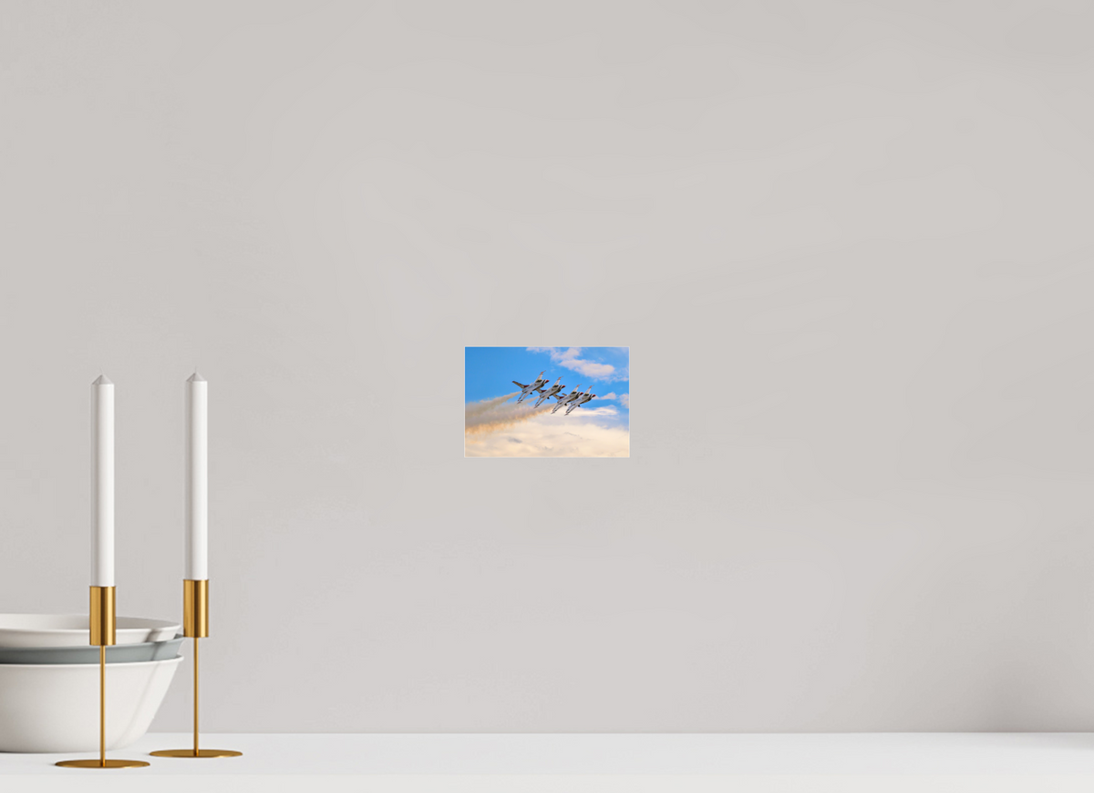 6 x 4″, Matte Acrylic Glass without frame F16 Thunderbirds Photo 3 under acrylic glass