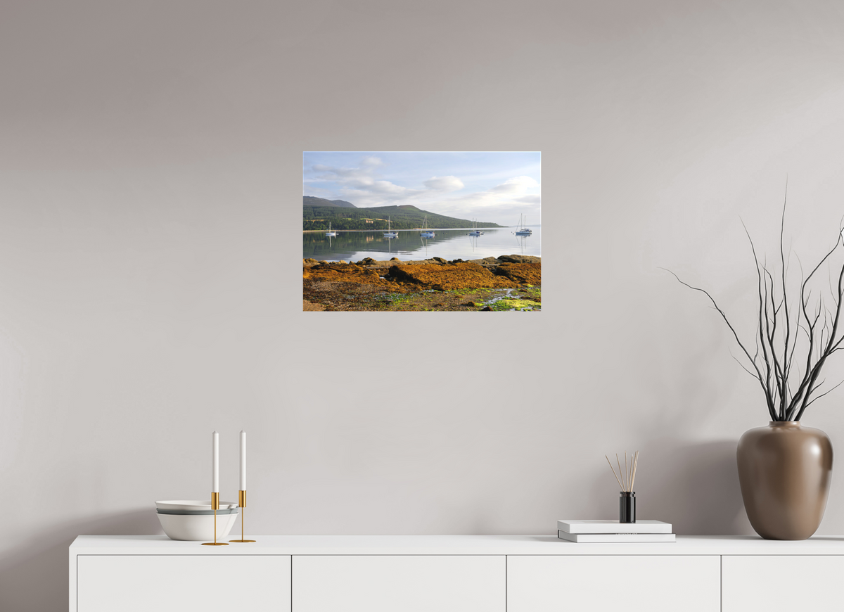 24 x 16″, Matte Canvas with wrapped edges - no frame Brodick Bay at sunrise on canvas