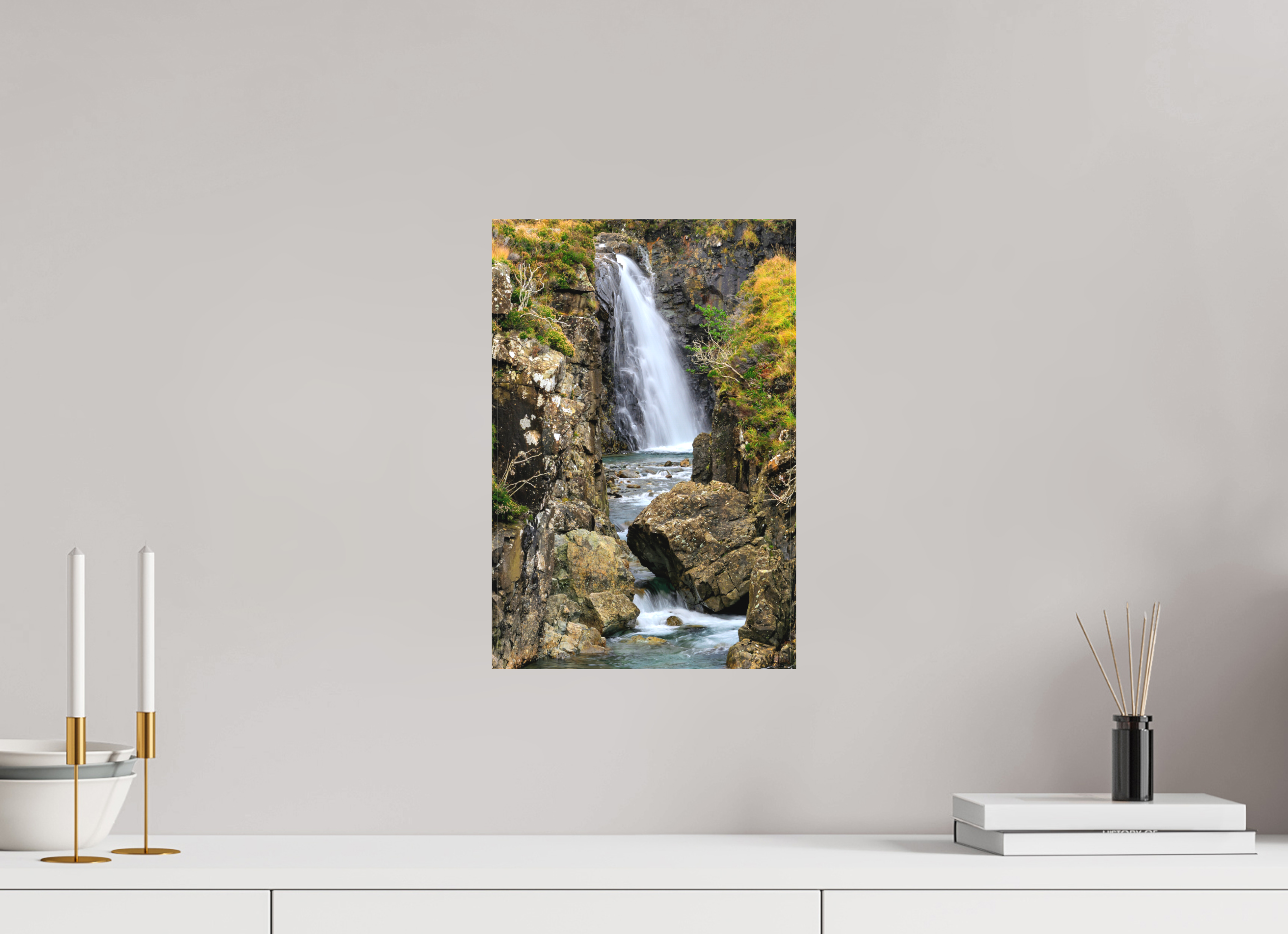 10 x 15″, Matte Canvas with wrapped edges - no frame Fairy Pools Waterfall on the Isle of Skye on Canvas