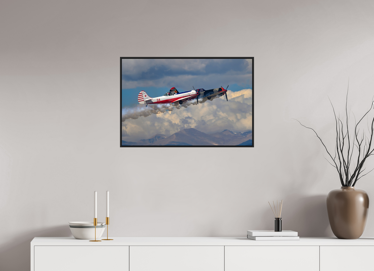 30 x 20″, Acrylic Glass Black matt .24" frame Yak 50 - Photo 3 - under acrylic glass with black frame