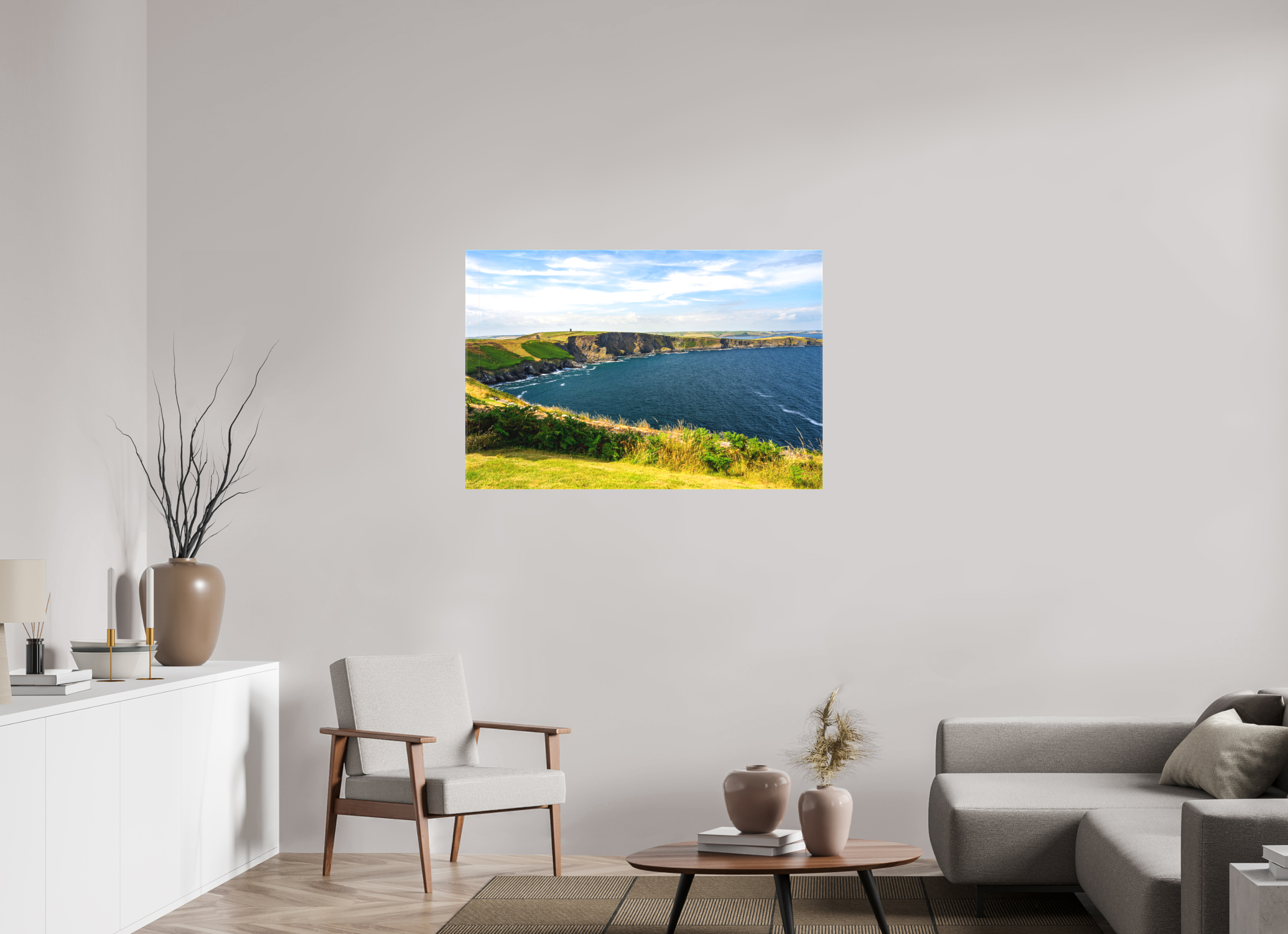 45 x 30″, Matte Canvas with wrapped edges - no frame Holeopen Bay East on canvas