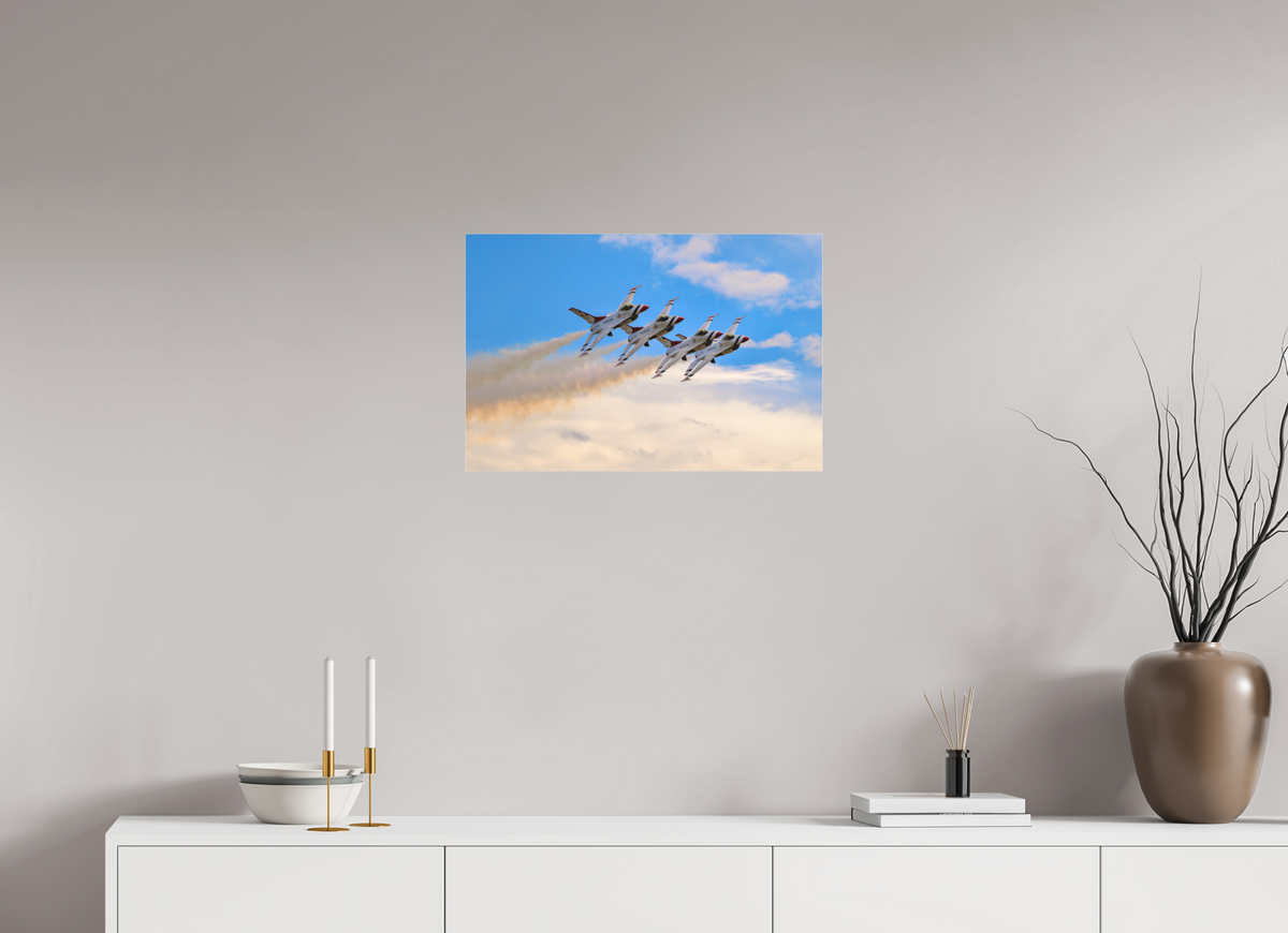24 x 16″, Matte Acrylic Glass without frame F16 Thunderbirds Photo 3 under acrylic glass