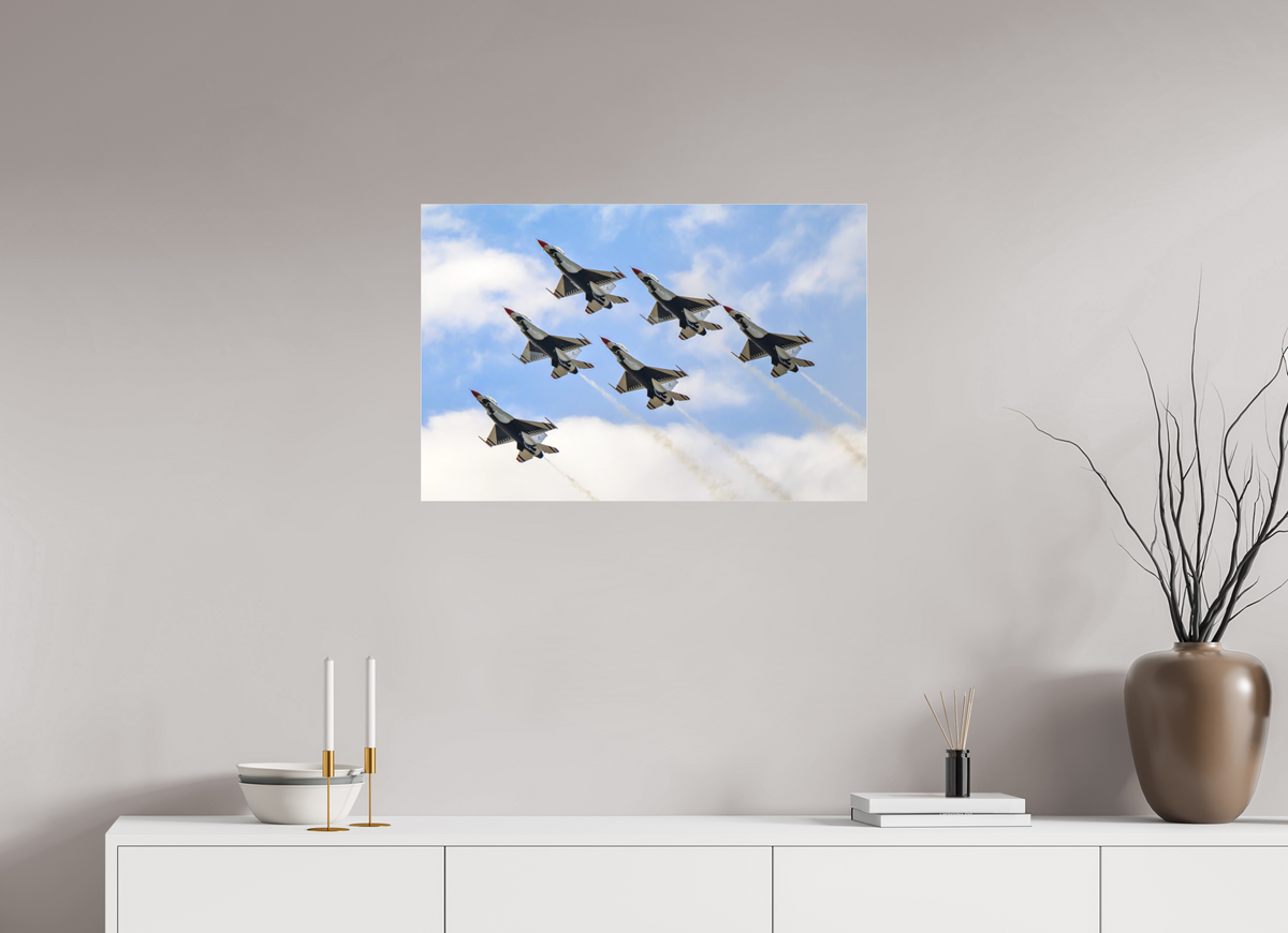 30 x 20″, Matte Acrylic Glass without frame F16 Thunderbirds Photo 10 under acrylic glass