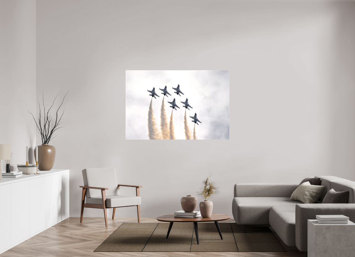 60 x 40″, Matte Canvas with wrapped edges - no frame F16 Thunderbirds Photo 9 on canvas