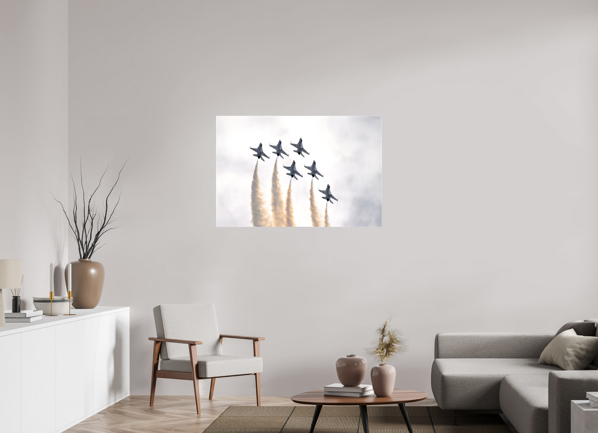45 x 30″, Matte Canvas with wrapped edges - no frame F16 Thunderbirds Photo 9 on canvas