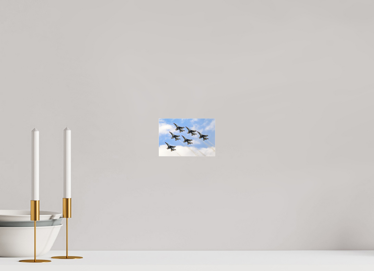 6 x 4″, Matte Acrylic Glass without frame F16 Thunderbirds Photo 10 under acrylic glass