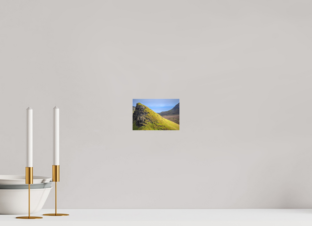 6 x 4″, Matte Acrylic Glass without frame Sheep grazing on a slope near Quiraing on Matte Acrylic Glass without frame
