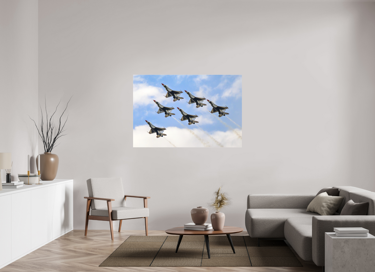 60 x 40″, Matte Acrylic Glass without frame F16 Thunderbirds Photo 10 under acrylic glass