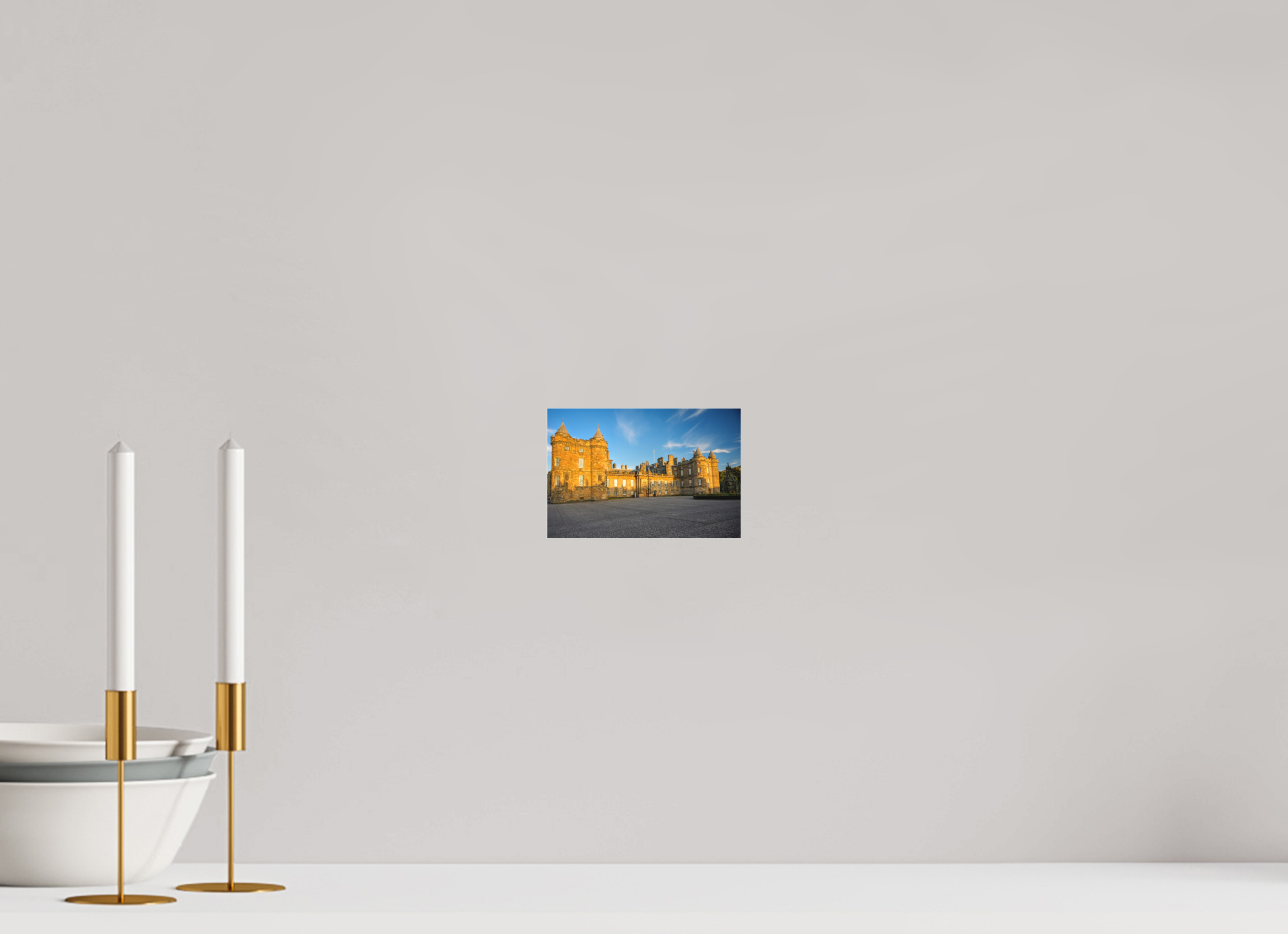 6 x 4″, Matte Acrylic Glass without frame Holyrood Palace at sunset on Matte Acrylic Glass without frame